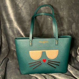 Karl Lagerfeld leather purse